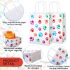 Clabby 24 Pieces Paw Bags Gift Bags Dog Party Favors Puppy Dog Paw Print Treat Bags Paper Dog Goodie Bag for Dog Pet Party Favors 5.9 x 3.1 x 8.3 Inch
