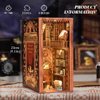 Fsolis Book Nook Kits, DIY Miniature House Kit Puzzle Booknooks Decorative Bookends Bookshelf Alley Decor Gifts for Women Craft Lovers (Enternal Bookstore)