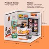 ROBOTIME DIY Miniature Dollhouse Kit for Girls Mini House with Accessories Model Supply Store Kit with LED to Build Decent Birthday Gift