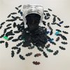 10 Grams/Pack -10MM Black Bat Shape Holographic Sequins Glitter Halloween Festival Rave Beauty Makeup Face Body Nail Art Decoration LB1000