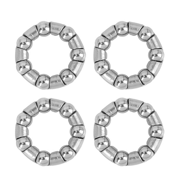 X AUTOHAUX 4 Pcs 4.76mm x 7 Ball Bearings Cages Crank Bearings Wheel Bearing Retainer for Bicycle