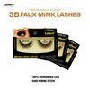 Laflare Silk Lashes 3D FAUX MINK Eyelashes, Light, Reusable, Handmade, Natural Looking, Professional Easy to Apply Eyelashes in a Knitted Style2-3 PACKS BUNDLE SPECIAL (3, SD13)