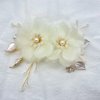 MirthCity 2Pcs Flower Wedding Hair Clip Handmade Bead Flower Bridal Hair Comb Wedding Hair pieces for Brides Flower Girls Hair Accessories for Women and Girls