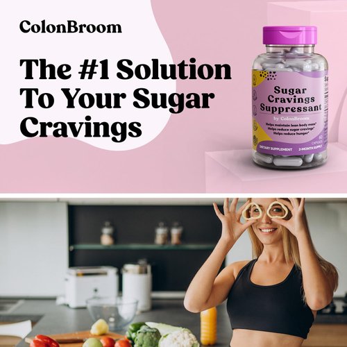 ColonBroom Chromium Picolinate 200mcg - Colon Broom Anti Sugar Craving Suppressant - 60 Capsules, Vegan, Gluten Free, Non-GMO