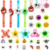Halloween Party Favors for Kids - 57 PCS Halloween Decorations LED Flash Rings Light Up Necklaces Halloween Toys, Glow in the Dark Halloween Party Supplies, Halloween Gifts/Halloween Treats for Kids