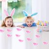 TUPARKA 12 Sheet 72 Pcs Easter Bunny Feet Bunny Clings Decals Stickers for Home Floor,Easter Party Decorations