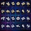 48 Pcs Zodiac Nail Charms Zodiac Sign Charms for Nails 3D Rhinestone Jewelry Nail Art Nail Charms DIY Horoscope for Jewelry Making Nail Necklace Bracelet Earrings Crafts Supplies (Gold, Silver)