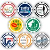 DA VINCI Golf Ball Marker Poker Chip Collection, 11.5 Gram Chips (8-Pack)