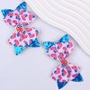 Blue Hair Bow Clips for Girls Independence Day Accessories Stars and Sparkly Sequin Hair Clips 4th of July Hair Bow Clip Butterfly Toddler Hair Pins for Memorial Day Hair Barrettes 2PCS