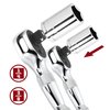 Powerbuilt Stubby Ratchet Set, 2 Piece, 1/4 Inch and 3/4 Inch Ratchets, Reversible 72 Tooth, Tight Spaces, Quick Release - 640927