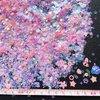 Heart Star Butterfly Craft Sequins Holographic Nail Glitte Confetti Shell Snowflakes Nail Art Holographic Glitter Nail Art Glitter Sequins for Women Girls Nail Decoration(Pink-50G)