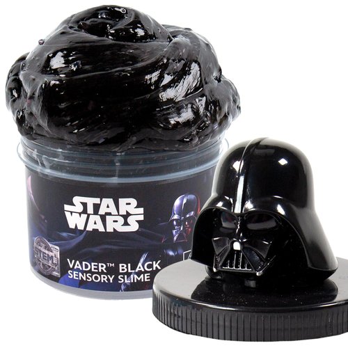 STAR WARS Vader Black Slime, 8 oz Galaxy Slime, Pre-Made Darth Vader Slime, Party Favors for Kids, Perfect for Goodie Bags, Desk Toys, Star Wars Merch, Star Wars Toys, Gifts for 6 Year Old Boys