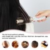 Round Hair Brush with Bling Crystal Detangle Removing Tangles, Knots,Hair Comb For All Hair Types (White)
