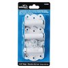 Wright Products V226WH, 2 3/4" Adjustable & Self Closing Door Hinges, Set of 2 Self Closing Hinges and 1 Adjustable Self Closing Hinge, White