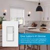 Lutron Caseta Smart Lighting Kit w/ Hub, Diva Dimmer Switch, Remote & More, for All Light Bulbs, Works w/ Alexa, Apple Homekit, Google Home, 150W Single-Pole/3-Way, No Neutral Required, DVRF-BDG-1DP-A