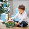 Liberty Imports Electronic Walking Jurassic Stegosaurus Dinosaur Toy Figure with Swinging Tail Action, Roaring Sounds and LED Lights - Battery Operated Dino Gift for Kids Boys Girls
