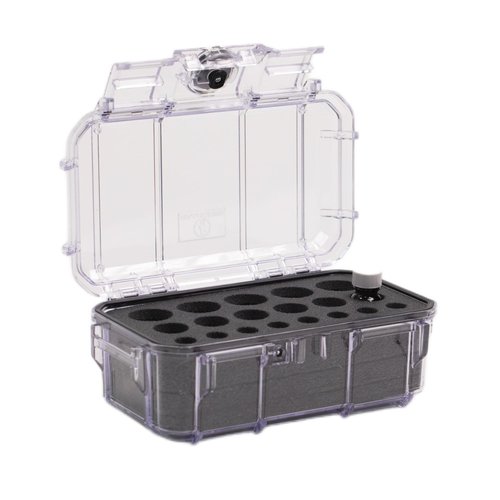 Evergreen EMT EMS Lockable Narcotics and Medication Storage Boxes / IP67 Waterproof/Airtight Dustproof for Ambulance, Emergency Services, Home Medication Storage (Narcotics Foam + Clear)