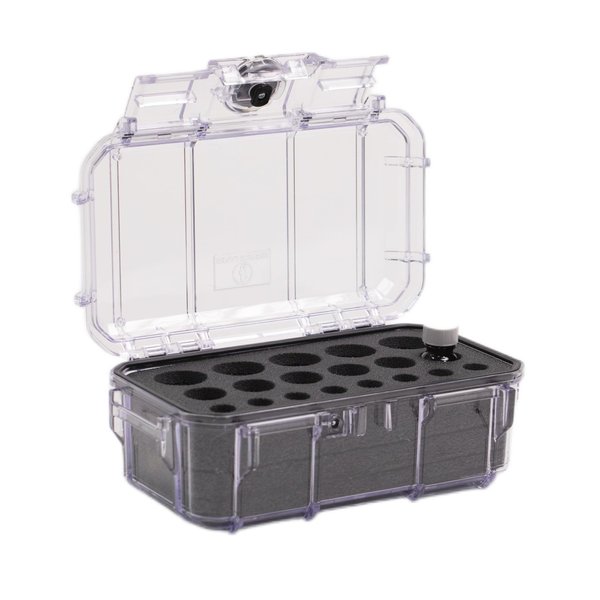 Evergreen EMT EMS Lockable Narcotics and Medication Storage Boxes / IP67 Waterproof/Airtight Dustproof for Ambulance, Emergency Services, Home Medication Storage (Narcotics Foam + Clear)