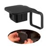 1 Pcs Black Hitch Cover,2 Inches Trailer Hitch Cover Tube Plug Insert, Metal Tow Bar Cover,Trailer Hitch Covers Suitable for Most Car,Suvs.