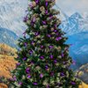 ‎‎‎Novelty Lights 24FT 70 LED C6 LED Christmas String Lights, Outdoor Christmas Tree Commercial Grade LED String Lights, Permanent Christmas Lights Outdoor Tree Decorations Outdoor (Purple)