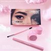 VIOLA HOUSE Eyebrow Soap Kit,Brows Styling Soap,Brow wax, Eyebrow Setting Gel+Eyebrow Tinted Gel+Eyebrow Pren+Eyebrow Brush. (Black)