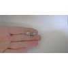 2 small silver metal flower alligator hair clips for fine thin hair