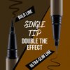 NOON'S UP Flat Eye-Liner - Waterproof Liquid Eyeliner Pen | Ultra-Slim & Bold Ash Brown Eyeliner Liquid | Quick Dry Waterproof Eyeliner Pen | Eye-Defining Brown Liquid Eyeliner 0.018 Fl Oz