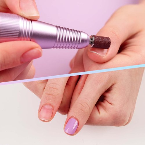 HEBECA Sanding Bands Nail Drill Bits 240pcs, 80# 120# 150# 180# 4 Color Coarse Fine Grit Nail File Sanding Bands Replacement for 3/32" Mandrel Bit AD1001