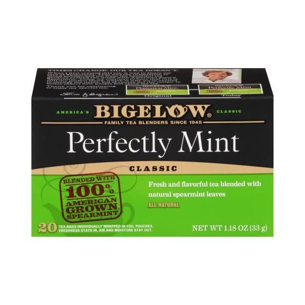 Bigelow Plantation Mint Tea Bags - 20 Count (Pack of 3)