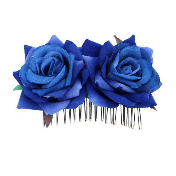 Gogogmee Girl Hair Clips Flower Hair Clips for Women Bride Headpieces for Wedding Floral Hair Headpiece for Brides Hair Accessories for Kids Womens Hair Clips Rose Fork Comb Miss