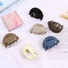 Medium Hair Claw Clips for Thin Hair, 2.6 Inch Hair Clips for Women Girls Kids, Strong Matte Flower Clips Neutral Jaw Clip for Fine Hair/Medium Thick Hair, Non Slip Hair Clamps with Gift Box (6 Packs)