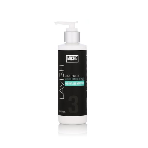 Miche Lavish Leave-In Conditioner For Curly, Kinky Or Wavy Hair, Silicone And Paraben Free - 8oz