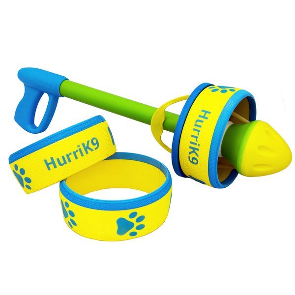 HurriK9 Dog Ring Launcher, Starter Pack Launcher + 3 Standard Rings