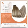 Full Shine 20 Inch Tape in Real Human Hair Balayage Color 3 Fading to 8 Highlighted 22 Medium Blonde Tape Hair Extensions Seamless Invisible 50 Grams Skin Weft Glue in Hair Extensions 20Pcs