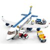 City Airport Passenger Airplane with Staff Minifigures and Truck Bricks Model Set, 463Pcs DIY Building Block Assembly Mini Particle Construction Toy