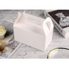 LOKQING 7x3.85x3.85 Inches Party Favor Boxes White Treat Boxes Gable Boxes Paper Gift Boxes for Baby Showers Birthday Party Wedding(25 Pack)
