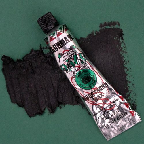 Clubman Moustache Wax Hang Pack - Black, 0.5 oz