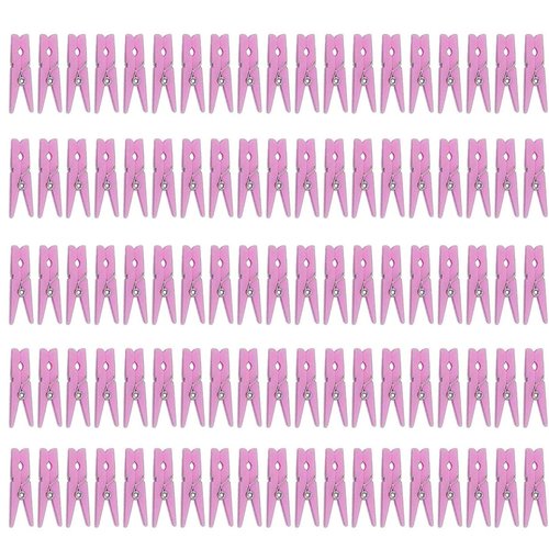 Tayarana 120 Pieces Mini Plastic Clothepins for Baby Shower Party Favors Decorations Supplies (Pink)