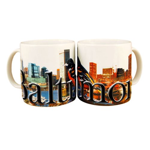 Americaware - City of Baltimore Souvenir Ceramic Coffee Mug / Cup - 18oz