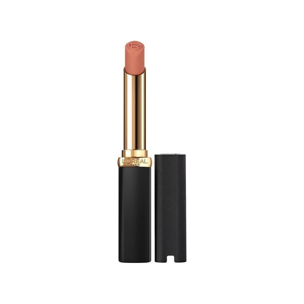 L'Oreal Paris Colour Riche Intense Volume Matte Lipstick, Lip Makeup Infused with Hyaluronic Acid for up to 16HR Wear, Le Nude Resilient, 0.06 Oz