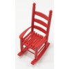 Dollhouse Miniature Ladder Back Rocking Chair (Red)