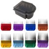 JRSHOME 8 Pcs Professional Colorful Hair Clipper Combs Guards Cutting Guides Fits for Most Wahl Replacement Guards Set, 1/8 Inch to 1 Inch(3-25mm)
