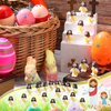 Bememo 25 Pcs Little Jesus Figures Original Design Mini Rubber Jesus Toys to Hide and Seek Religious Party Favors Sunday School Baptism Gifts(Yellow)