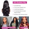 Wear and Go Glueless Wigs Human Hair Pre Plucked Pre Cut for Beginners 200% Density 15A Body Wave Lace Front Wigs for Black Women Human Hair with Baby Hair 6x5 Lace Closure Wigs Human Hair 22inch