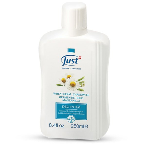 Swiss Just Deo Intim Cleansing Gel 250ml. Feminine Wash Formulated with Rich Ingredients. A Delicate Cleansing Gel and pH Balancing Cleanser. Moisturizing Feminine Care & Gentle Intimate Wash