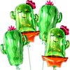 KatchOn, Cactus Balloons for Cactus Party Decorations - Huge 34 Inch, Pack of 4 | Cinco de Mayo Balloons, Fiesta Balloons for Cactus Decorations | Mexican Party Decorations, Taco Tuesday Decorations
