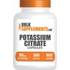 BulkSupplements.com Potassium Citrate Capsules - Potassium Supplement, Potassium Citrate 99mg - Potassium Citrate Supplement, Potassium Pills - 1 Capsule per Serving, 500-Day Supply, 500 Capsules