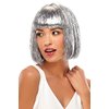 Jon Renau | Easihair Tinsel Town Color Metallic Pink - Illusions Costume Wig 9'' Chin Length Bob Nightclub Celebration Blunt Bangs Party Synthetic Fancy Dress 3.6 oz Bundle MaxWigs Hairloss Booklet