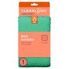 Cleanlogic Bath and Body Small Exfoliating Body Scrubber, Assorted Colors (Pack of 6)
