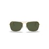 Ray-Ban RB3136 Caravan Square Sunglasses, Gold/G-15 Green, 58 mm